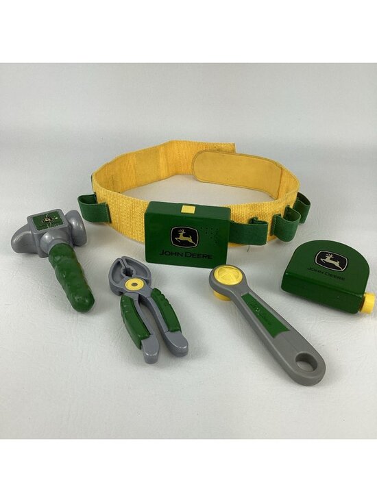 Tomy Other - John Deere Deluxe Talking Tool Belt Kids Toys Hammer Tape Measure Pretend Play